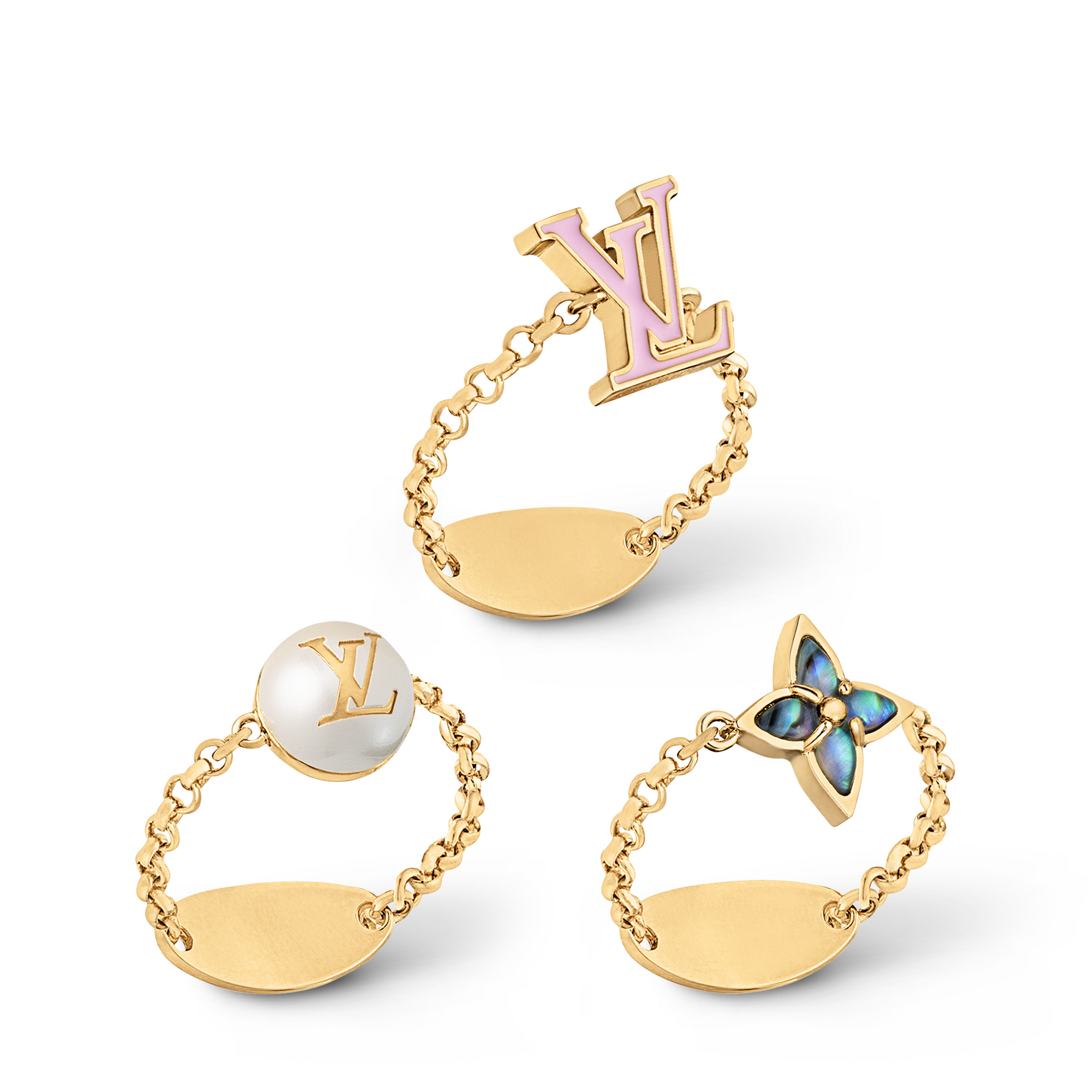 【モノグラム】Louis Vuitton LV Layer Colorリングセット LV Layer Color ring set S00 - Women - Fashion Jewelry